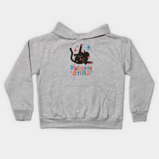 Reach For The Stars - Funny Cat Butt Kids Hoodie